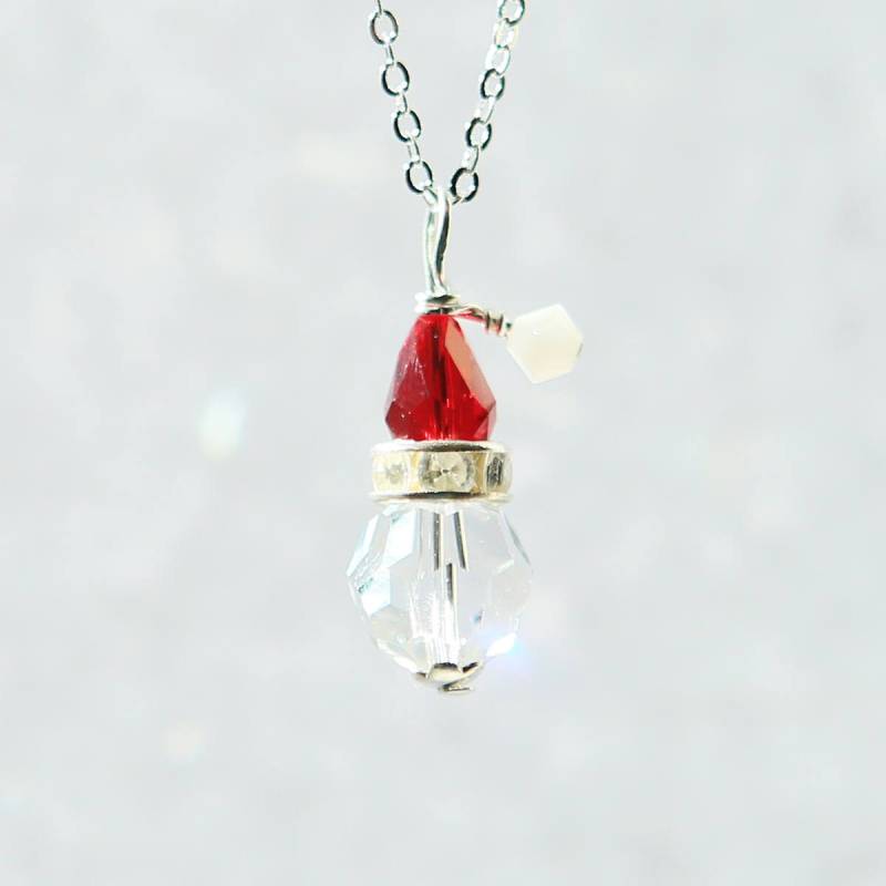 Sankt-Hut-Halskette | Weihnachtsmütze, Weihnachtsmann, Weihnachten-Kette von NekodasCreations