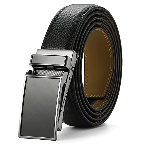 Nelbons Herren Gürtel,Ratsche Gürtel Für Herren Kleid Automatik Schnalle,Breite 30mm 1 1/8" von Nelbons