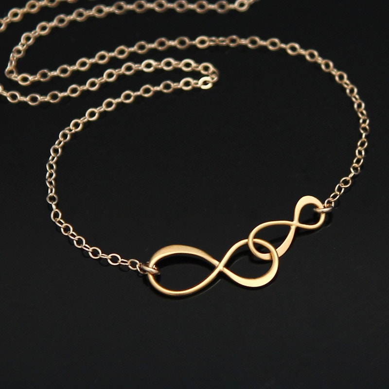 Große Sis, Kleine Sis Infinity Halskette, Gold Infinity Anhänger, Mamas Tochter Beste Freundin Double Infinity Große Sis, Kleine Sis Infinity Halskette, Gold Infinity Anhänger, Mamas Tochter Beste Freundin Double Infinity von NeliaKJewels