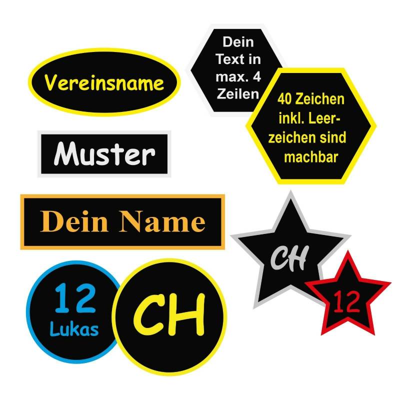 Namensschild Patch Aufnäher Gestickt Mit Wunschtext, Applikation Buchstaben Stickaufnäher Wunschname Etikett Mc Kutte Biker von NelinoDesign