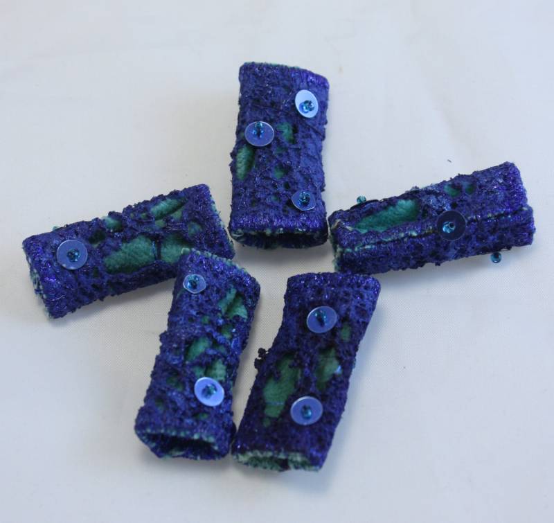stoff Faser Perle Dreadlock Navy Aqua Teal Blau Kunst Verzierung Bestickt stoff Faser Perle Dreadlock Navy Aqua Teal Blau Kunst Verzierung Bestickt von NellBurns