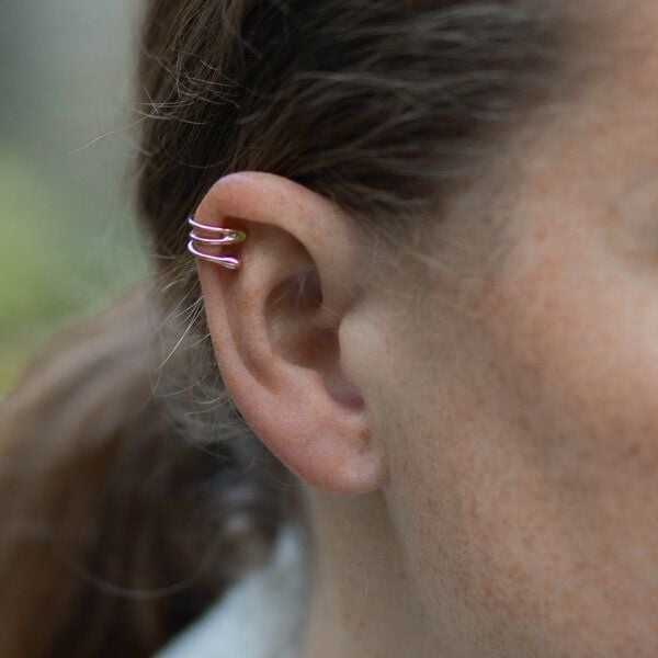 Nella & Sina Ohrklemme | SYLVI | Silber, Gold, Rosegold von Nella & Sina