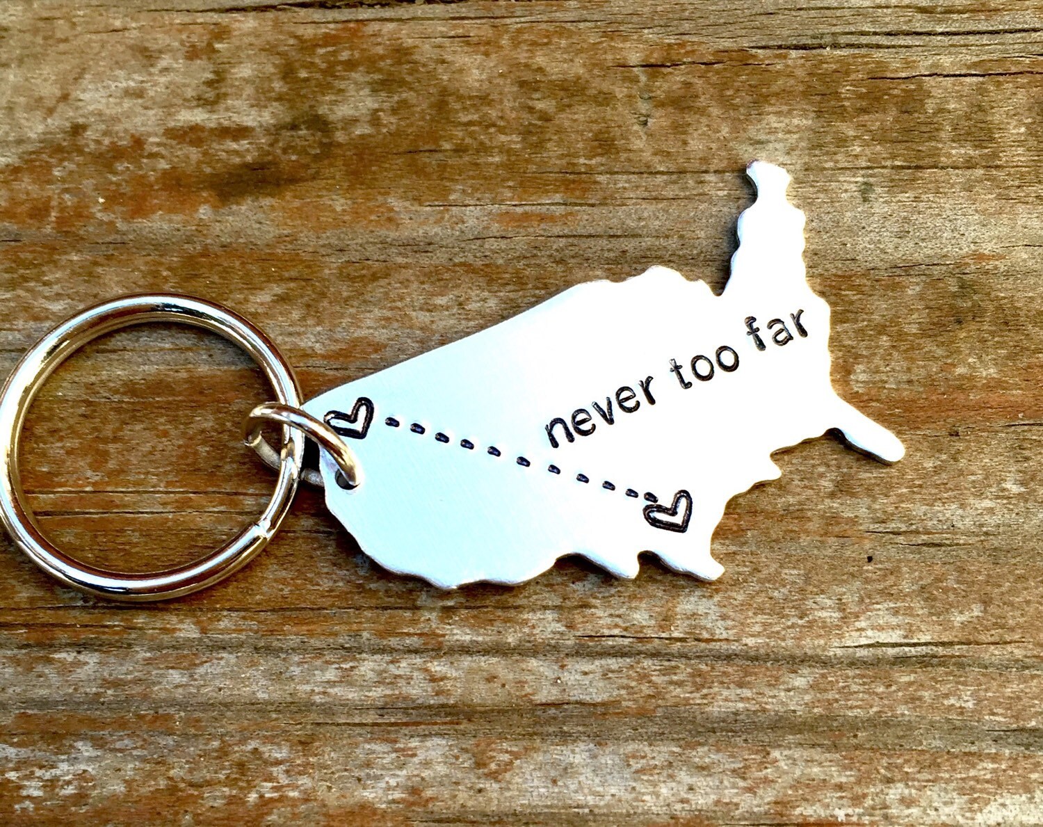 Benutzerdefinierte Long Distanz Freunde Keychain, Usa Schlüsselbund Custom - Beziehung Personalisiert Abschiedsgeschenk Benutzerdefinierte Long Distanz Freunde Keychain, Usa Schlüsselbund Custom - Beziehung Personalisiert Abschiedsgeschenk von Nelliebead