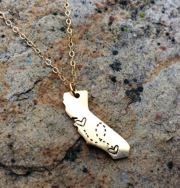 Benutzerdefinierte Statement Halskette - Wählen Sie Ihren Zustand von Nelliebead