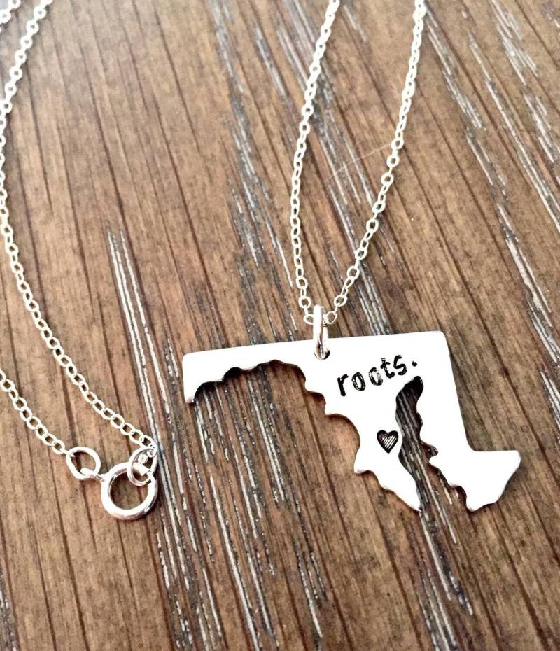 Maryland Zustand Halskette - Charme Karte Charme-Wählen Sie Ihren Maryland Zustand Halskette - Charme Karte Charme-Wählen Sie Ihren von Nelliebead