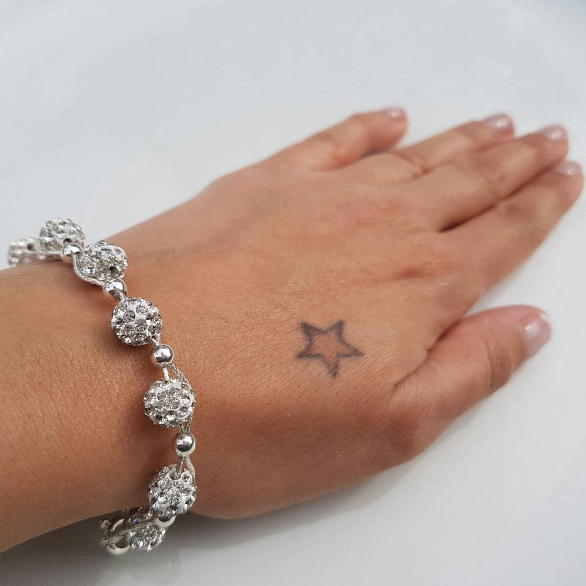 Handmade Sterling Silber Braut Armband Swarovski Kristall Hochzeitsschmuck Handmade Sterling Silber Braut Armband Swarovski Kristall Hochzeitsschmuck von NellyJewelryShop