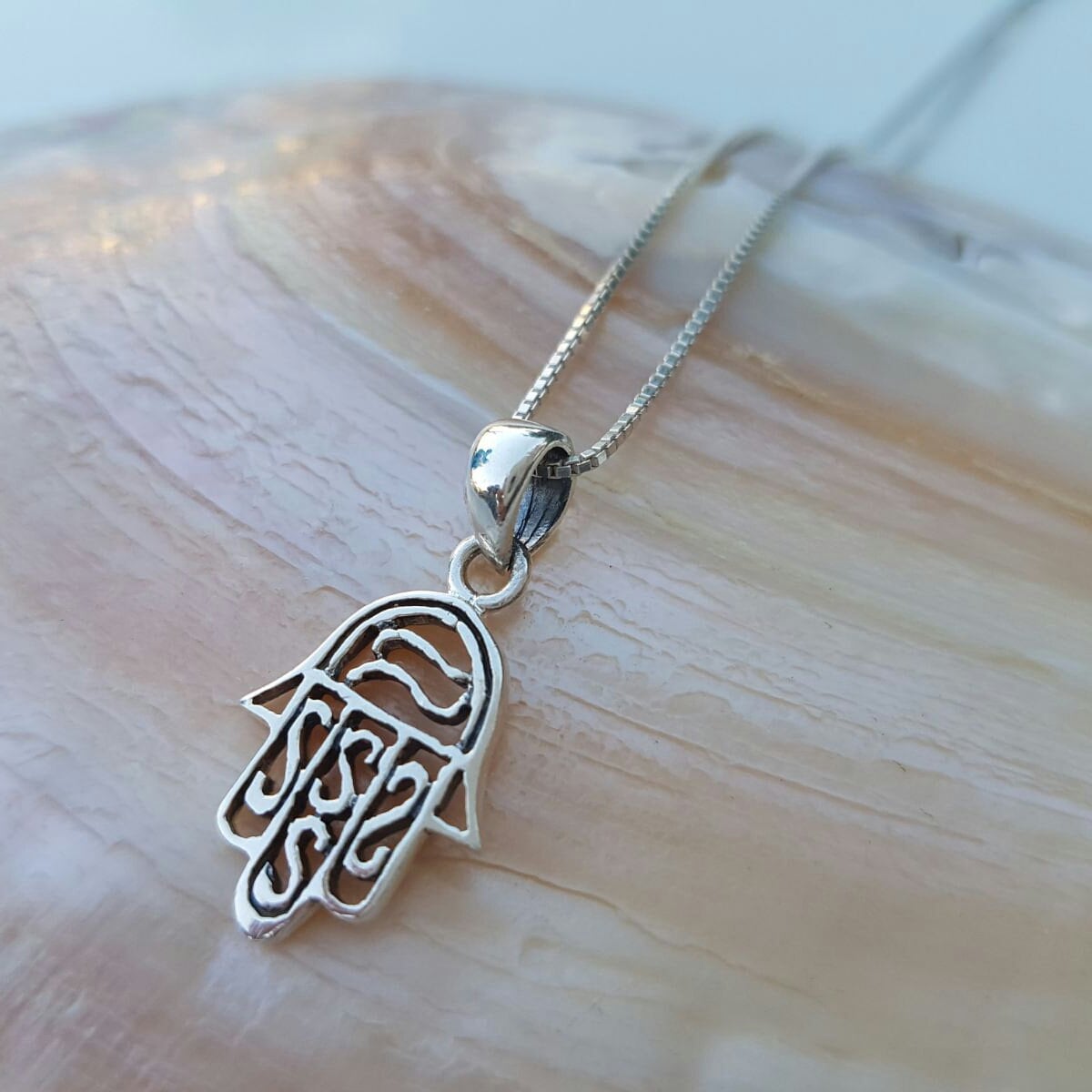 Hamsa Anhänger Hand Der Fatima Anhänger von NellyJewelryShop