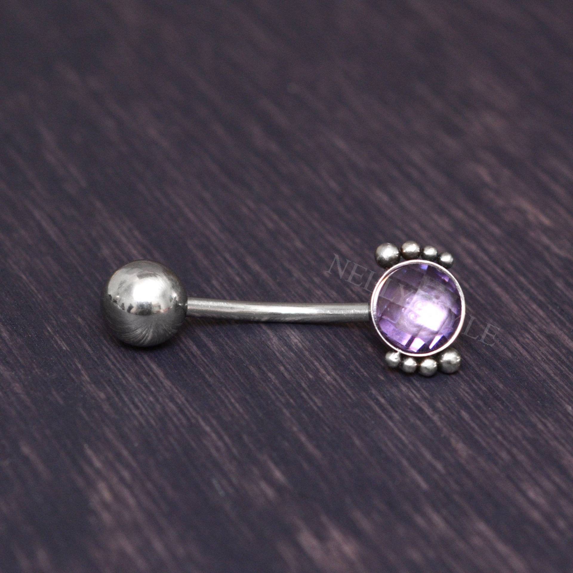 Nabelring - Bauchpiercing-Schmuck Mit Cz-stein, Bauchnabelpiercing Aus Chirurgenstahl von NellySteelPiercing