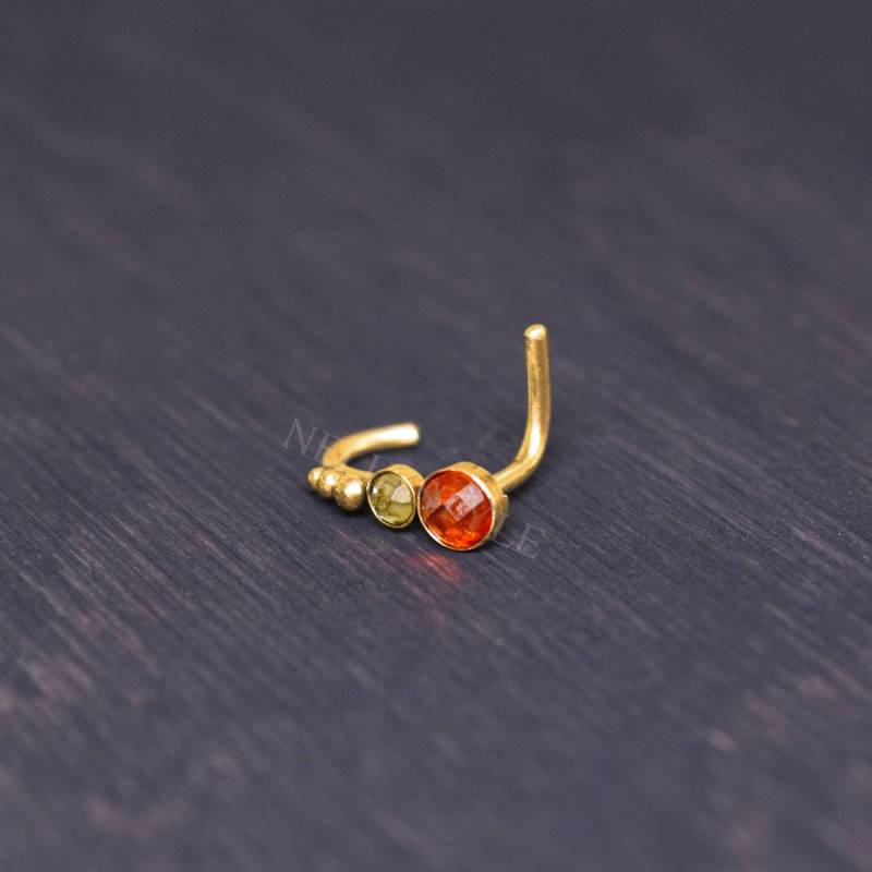 Nasenstecker Mit Cz - Nasenpiercing-stecker Aus Chirurgenstahl von NellySteelPiercing