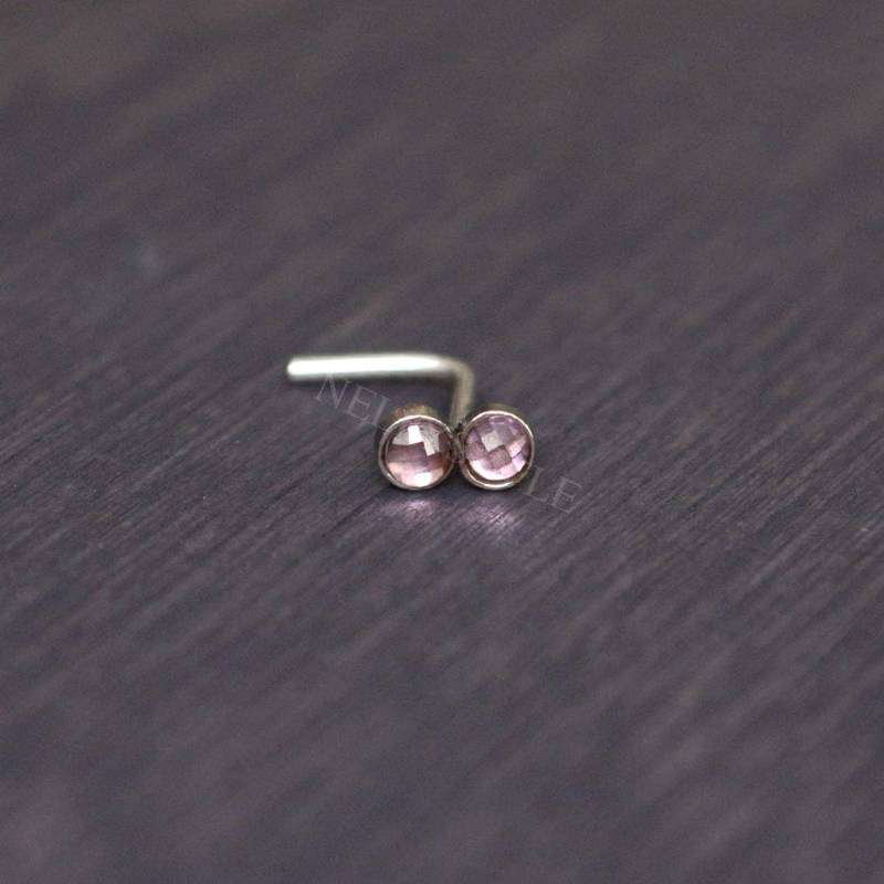 Sale - Nasenring Aus Chirurgenstahl Mit Cz-Edelstein Nasenstecker-Ohrring, Nasenpiercing von NellySteelPiercing