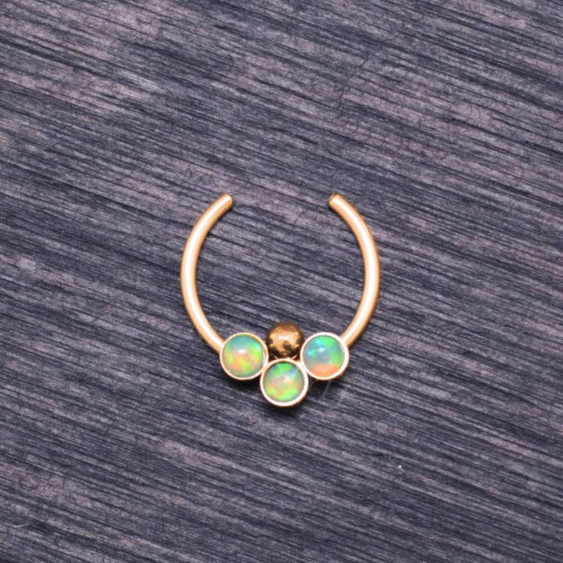 Septum Cuff Chirurgenstahl - Faux Piercing, Clip Ring von NellySteelPiercing