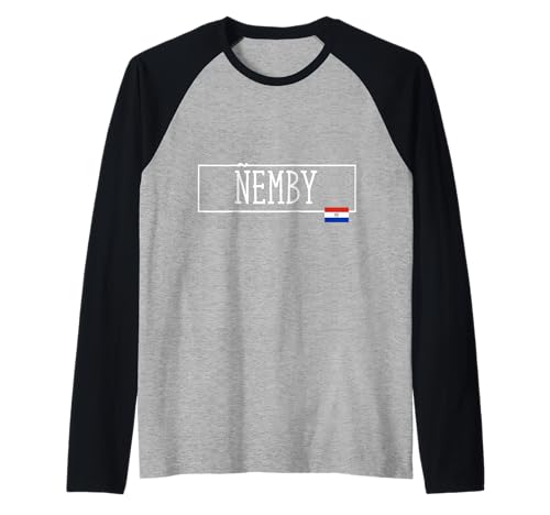 Nemby Stadt Land Paraguay Familienausflug Reise Herren Damen Raglan Nemby Stadt Land Paraguay Familienausflug Reise Herren Damen Raglan von Nemby Town Paraguay Vacation Toddler Guaraní
