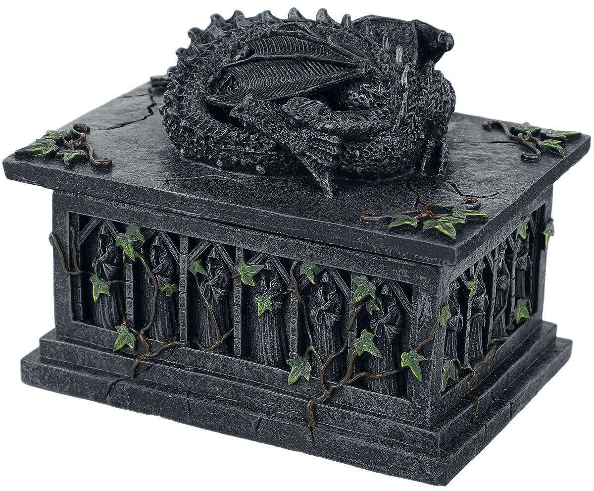 Nemesis Now Aufbewahrungsbox - Dragon Tarot Card Box - grau von Nemesis Now