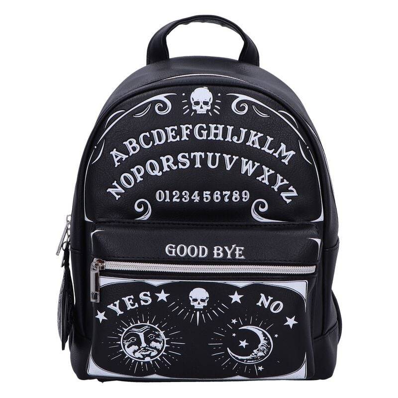 Nemesis Now - Gothic Mini-Rucksack - Spirit Board Rucksack - für Damen - schwarz/weiß von Nemesis Now