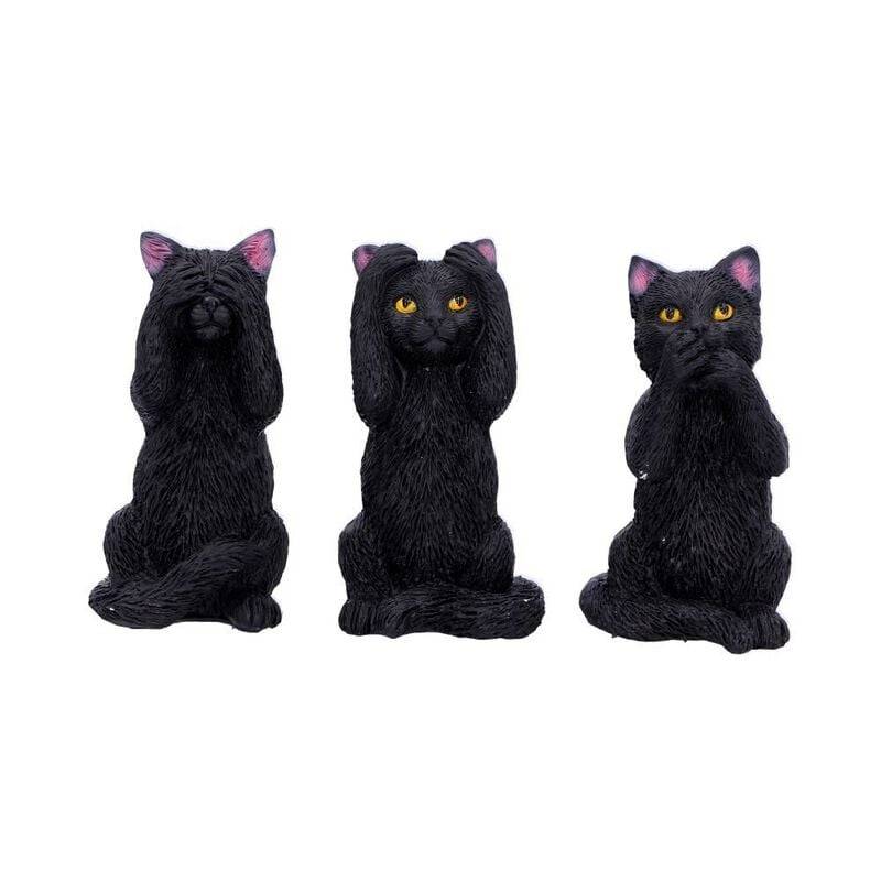 Nemesis Now Three Wise Felines Statue schwarz von Nemesis Now