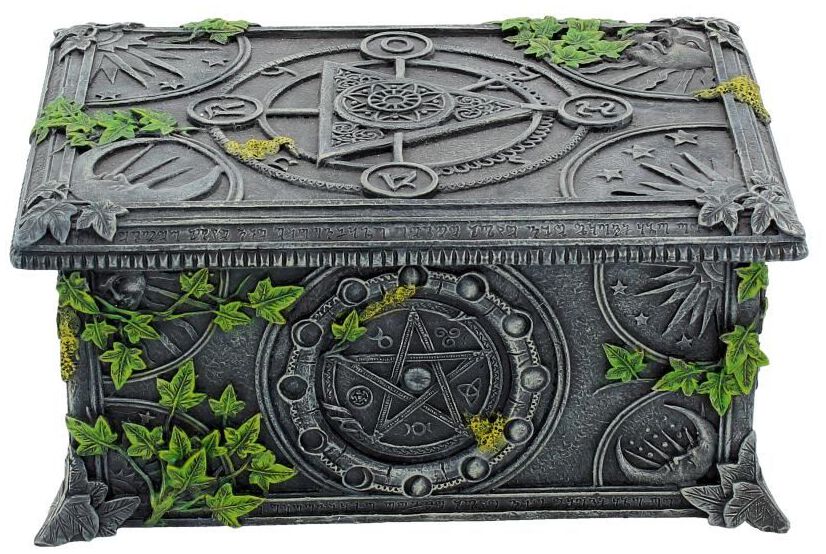 Nemesis Now Wiccan Pentagram Tarot Box Dekoartikel multicolor von Nemesis Now