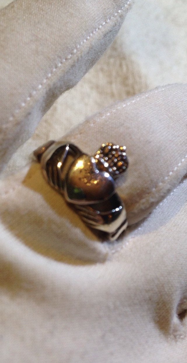 Vintage 925 Sterling Silber Cladaugh Ring von NemesisJewelryNYC