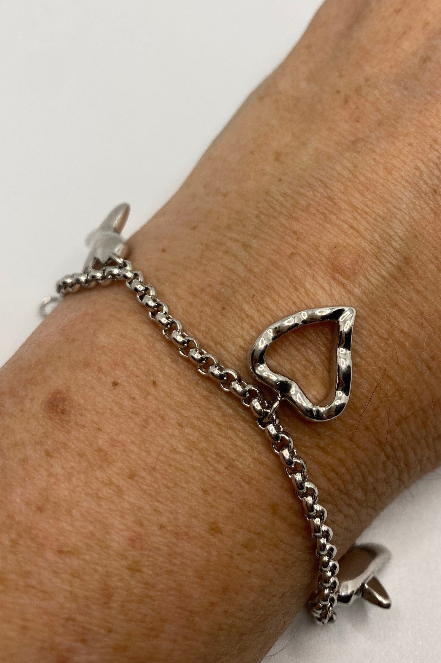 Vintage 925 Sterling Silber Kettenglied Bettelarmband Vintage 925 Sterling Silber Kettenglied Bettelarmband von NemesisJewelryNYC