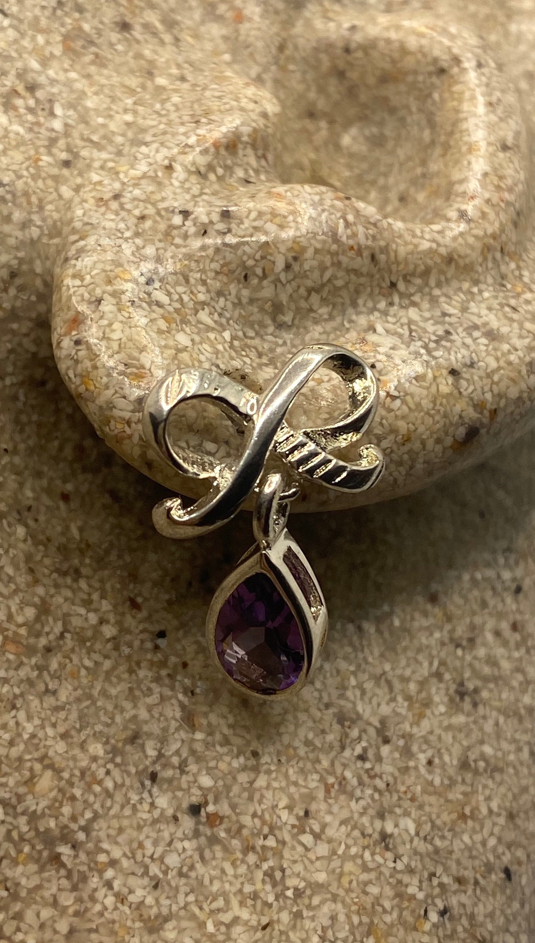 Vintage Amethyst Ohrringe 925 Sterling Silber von NemesisJewelryNYC