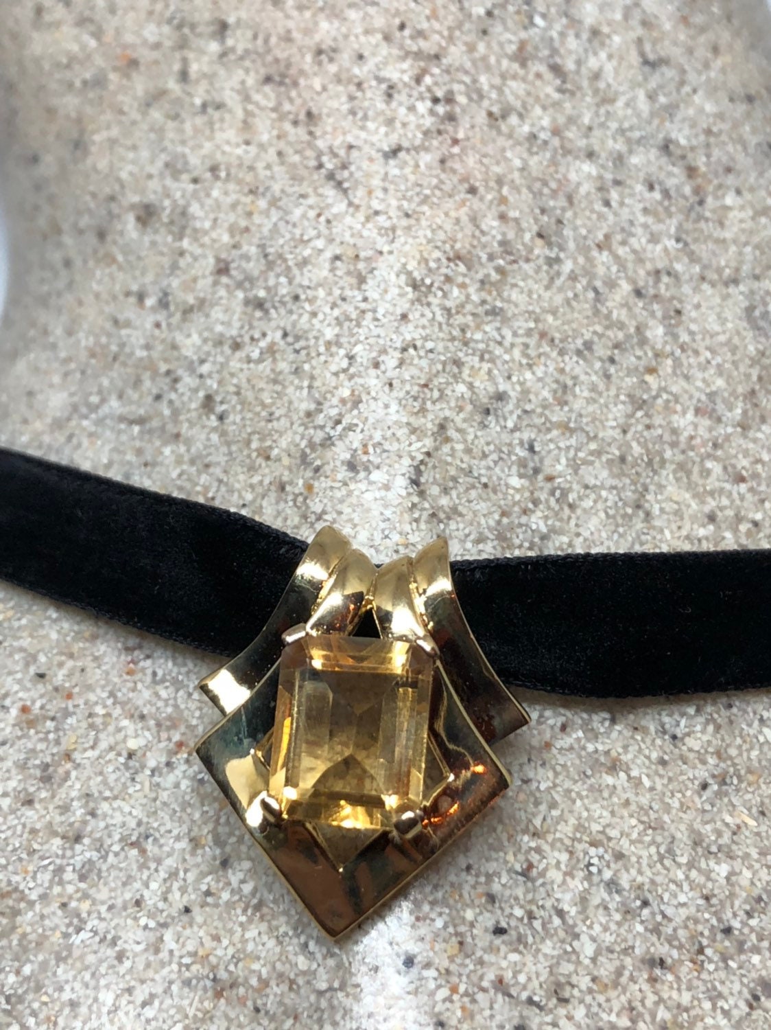 Vintage Handgemachte Sterling Silber Goldene Zitrone Citrin Anhänger Vintage Handgemachte Sterling Silber Goldene Zitrone Citrin Anhänger von NemesisJewelryNYC