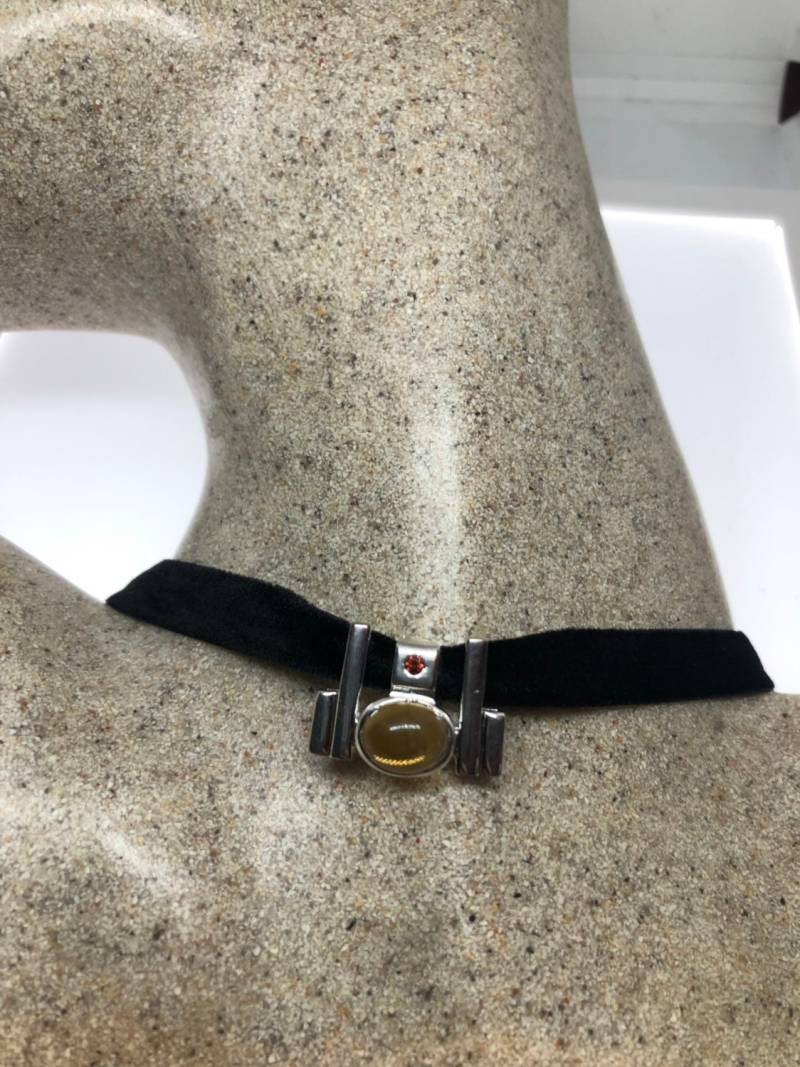 Vintage Handgemachte Sterling Silber Goldene Zitrone Citrin Anhänger von NemesisJewelryNYC