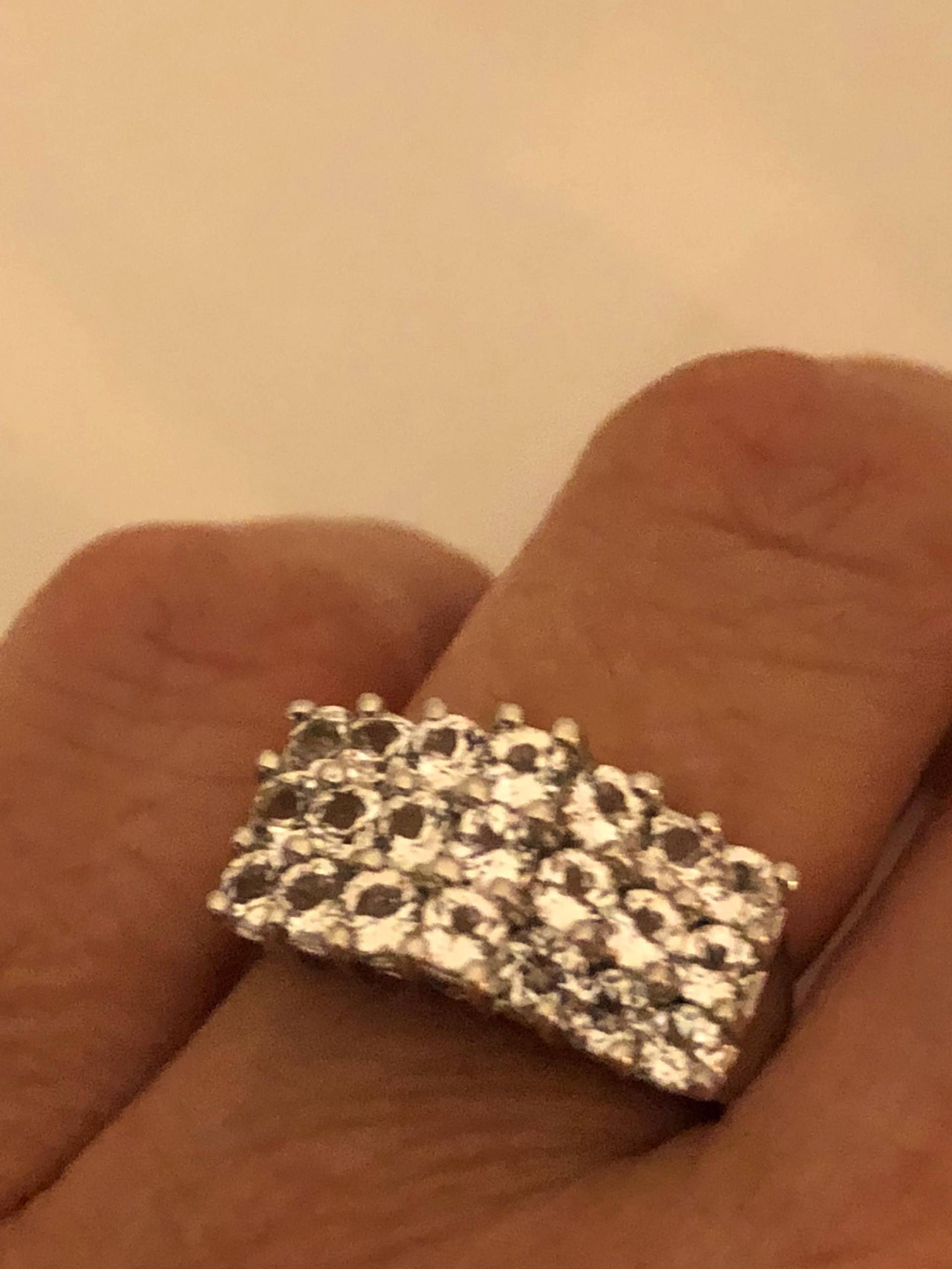 Vintage Handgemachter Weißer Saphir 925 Sterling Silber Gothic Ring von NemesisJewelryNYC
