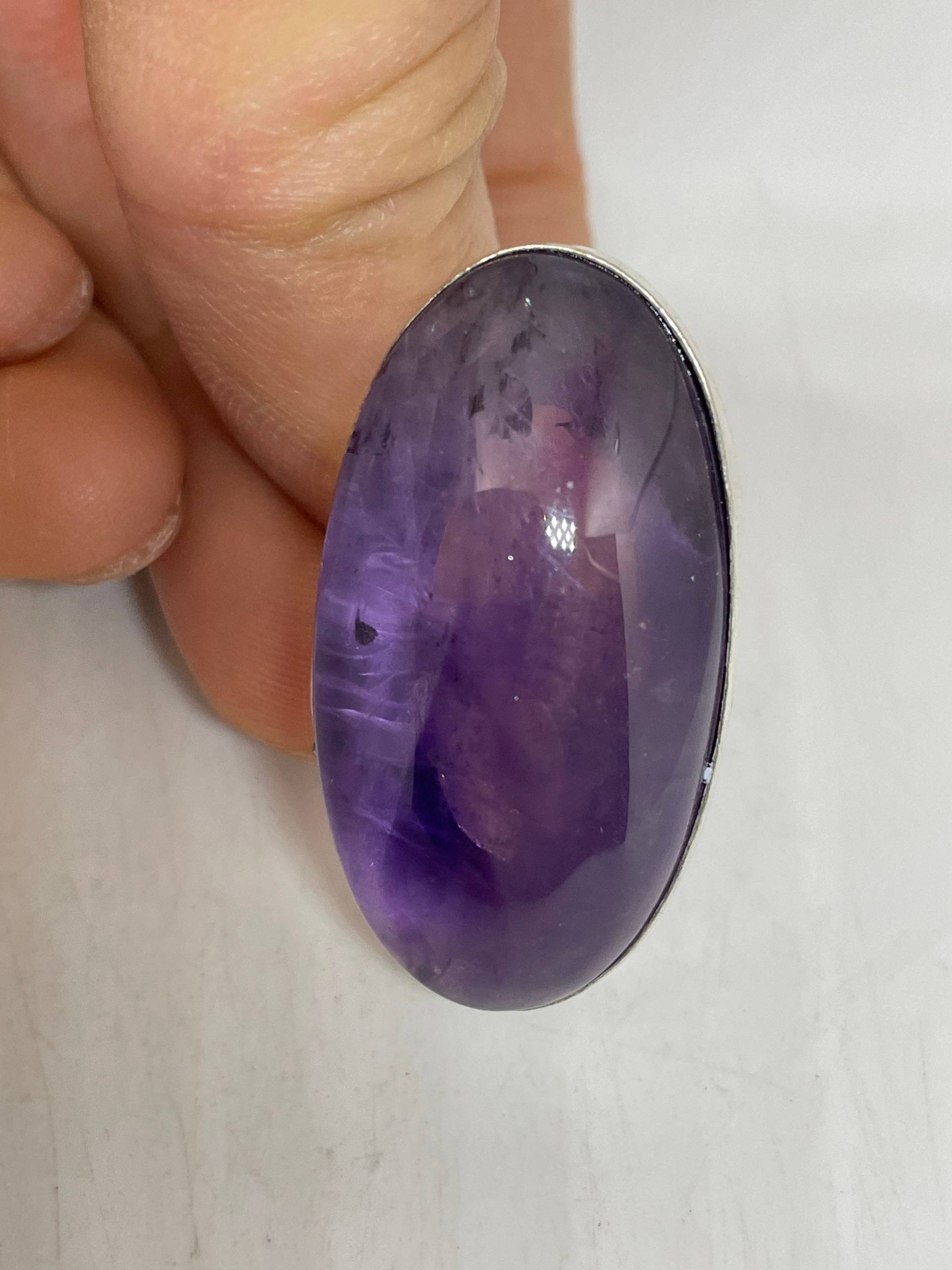 Vintage Lila Echter Amethyst Ring von NemesisJewelryNYC