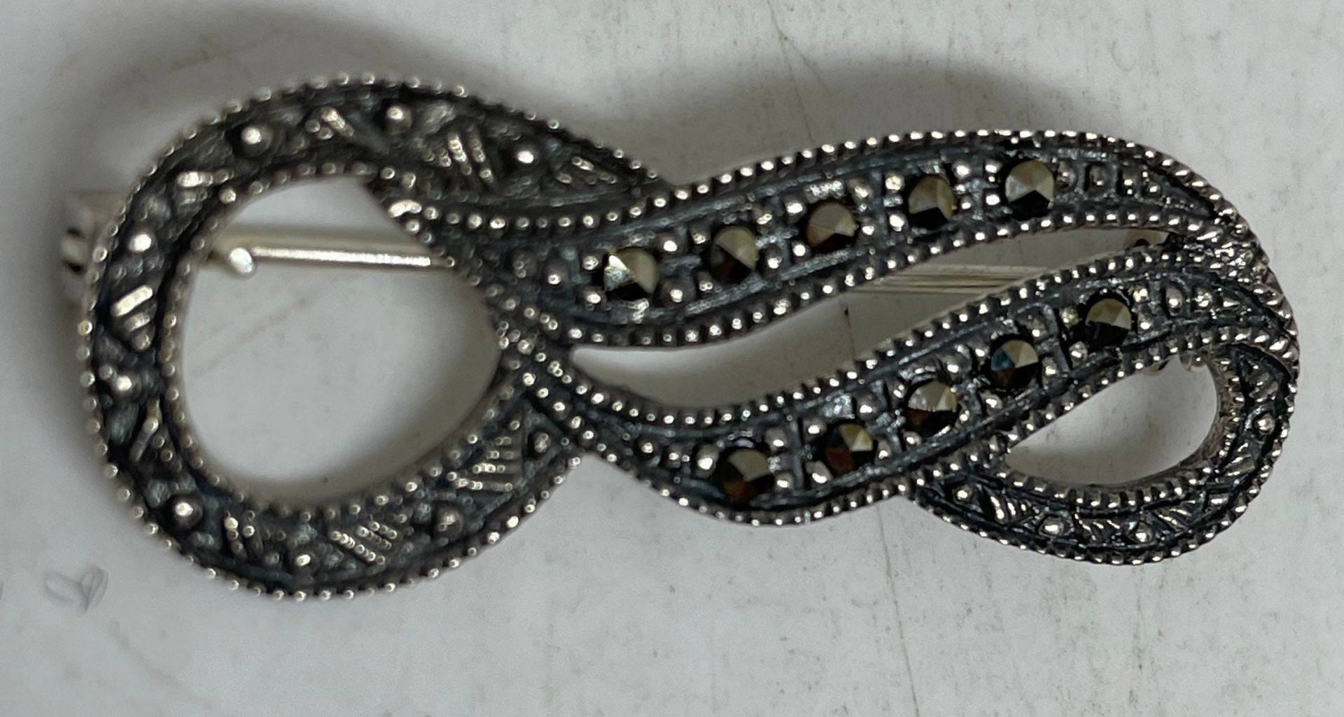 Vintage Pin Markasit 925 Sterling Silber Brosche von NemesisJewelryNYC