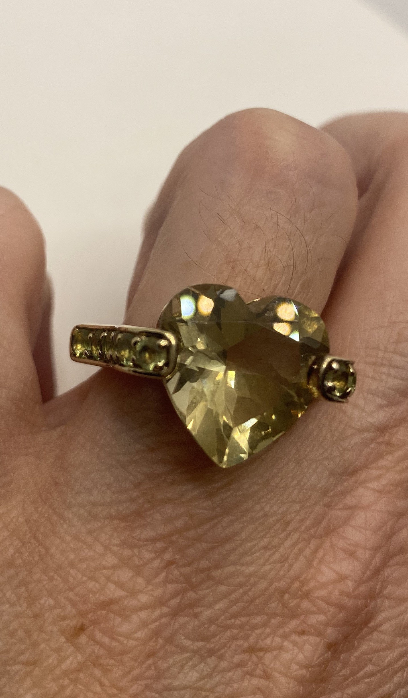 Vintage Rauchtopas Herz 925 Sterling Silber Ring Größe 7 Vergoldet Vintage Rauchtopas Herz 925 Sterling Silber Ring Größe 7 Vergoldet von NemesisJewelryNYC