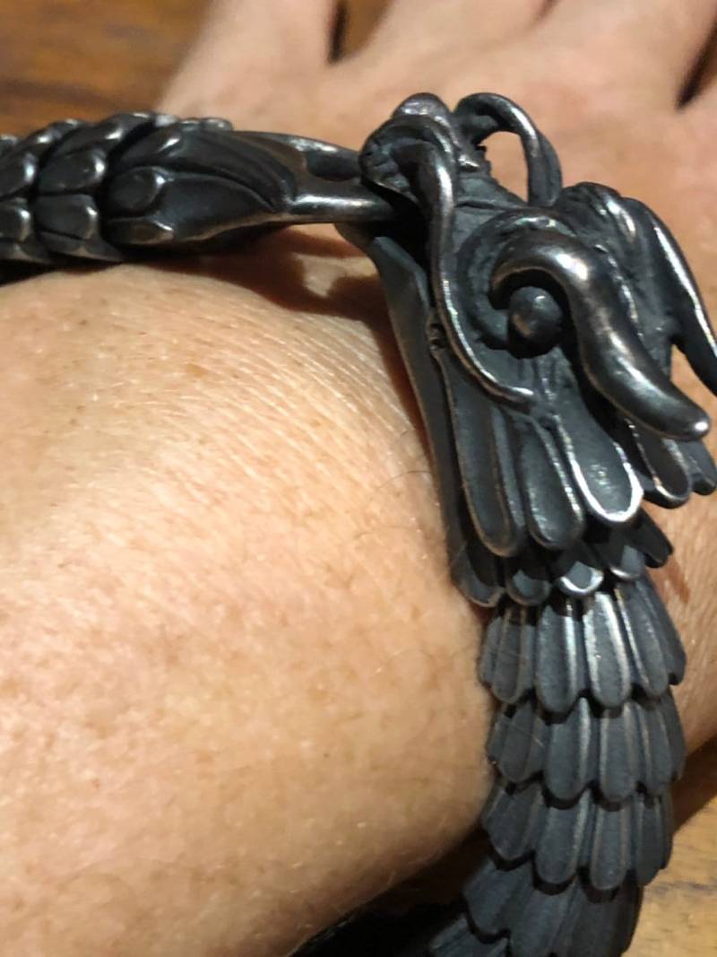 Vintage Style Unisex Herren Gothic Drachen Armband von NemesisJewelryNYC