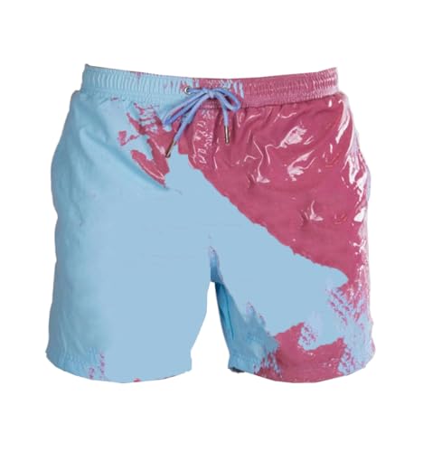 Nemopter Badeshorts für Herren Badeshorts Summer Badeshorts mit Wasserfarbenwechsel Short Sporthose Badehose Deluxe Swim Shorts von Nemopter