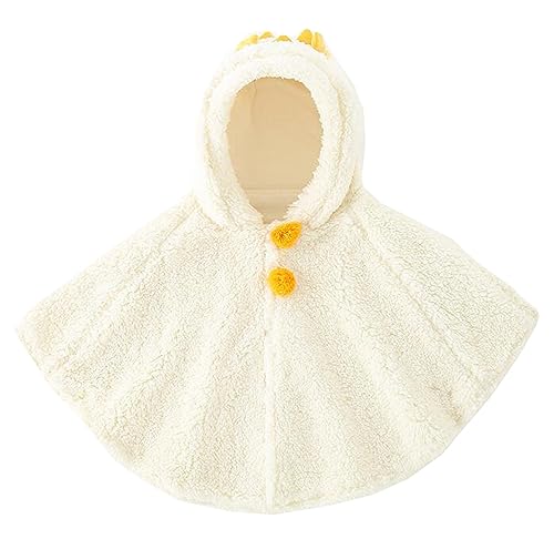 Nemopter Cute Baby Boys Girls Hooded Cape Wool Soft Poncho Cape Windproof Winter Autumn Outdoor Clothes Warm Scarf for Kids 0-3 Years von Nemopter