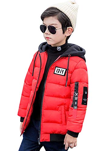 Nemopter Daunenjacke, Jungen, Mantel, Kinder, Jungen, mit Kapuze, Langarm, Sport, Baby, Ski, Kleidung Gr. 18-24 Monate, rot von Nemopter