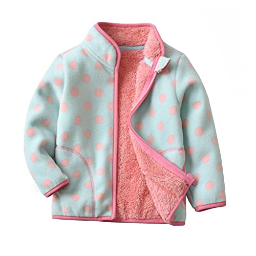 Nemopter Fleecejacke für Mädchen, Kinder, Eiskönigin, mit Stehkragen, Fleece, 1-10 Jahre, grün, 3-4 Jahre von Nemopter