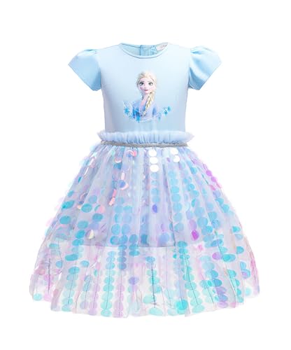 Nemopter Girls Princess Kids Spring Wedding Ceremony Casual Dress for Kids 2-7 Years von Nemopter