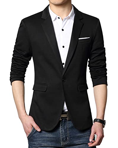 Nemopter Men's Casual Elegant Slim Fit Blazer One Button Suit Jacket Men's Blazer von Nemopter