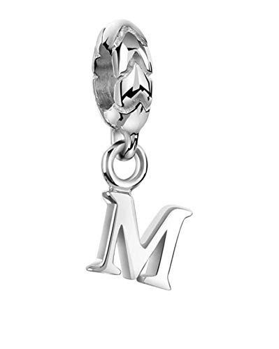 Nenalina Bead Buchstabe M 925er Sterling Silber | Buchstabenelement aus Beads Alphabet | Buchstaben Charm Bead für Armband und Ketten kompatibel | 719178-000 von Nenalina