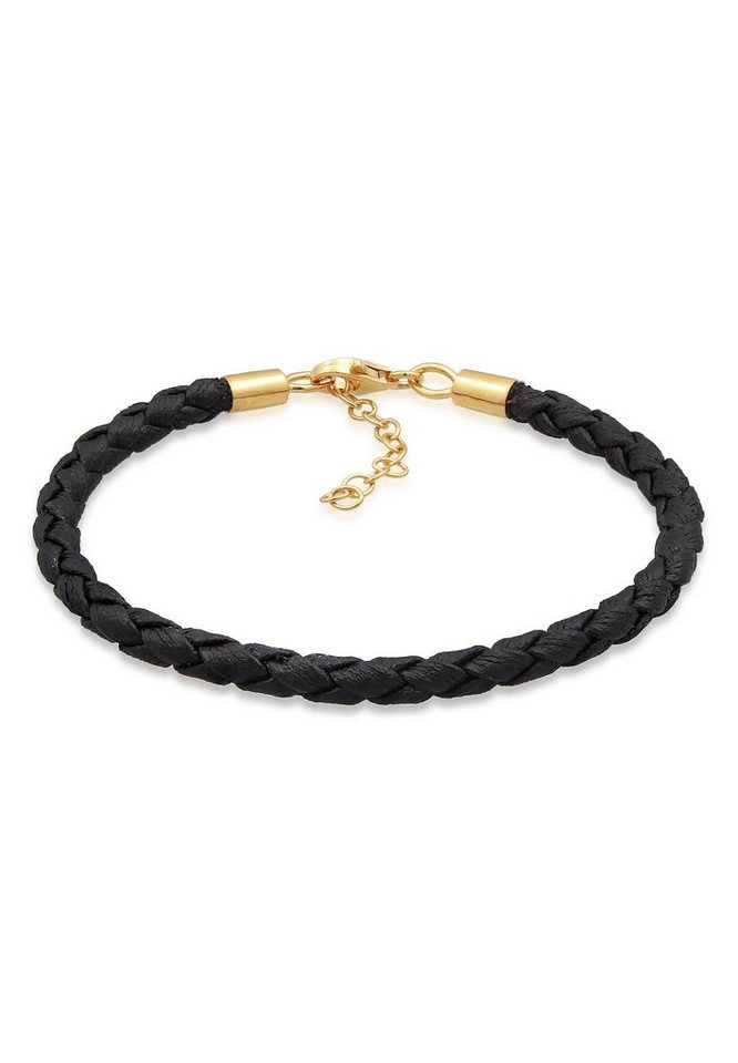 Nenalina Armband Bead Bettelarmband synthetisches Leder 925 Silber (kein Set, 1-tlg), Charmträger von Nenalina