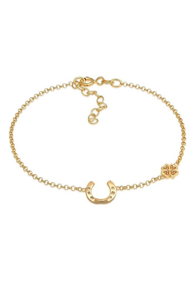 Nenalina Armband Hufeisen Kleeblatt Glück Emaille 925 Silber Nenalina Armband Hufeisen Kleeblatt Glück Emaille 925 Silber von Nenalina