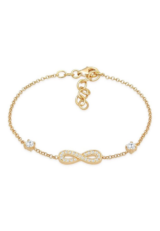 Nenalina Armband Infinity Unendlichkeit Zirkonia 925 Silber, Infinity von Nenalina