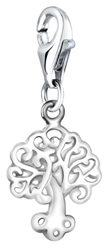 Nenalina Baum Karabiner Charm Anhänger für Bettelarmband aus 925 Sterling Silber 713217-000 von Nenalina