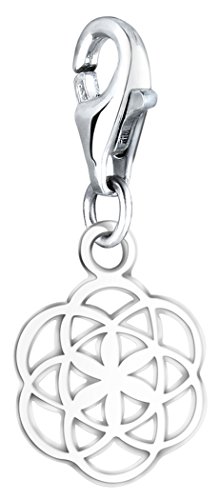 Nenalina Blume des Lebens Karabiner Charm Anhänger für Bettelarmband aus 925 Sterling Silber 713218-000 von Nenalina