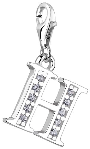 Nenalina Buchstabe H Karabiner Charm Anhänger für Bettelarmband aus 925 Sterling Silber 712708-019 Nenalina Buchstabe H Karabiner Charm Anhänger für Bettelarmband aus 925 Sterling Silber 712708-019 von Nenalina