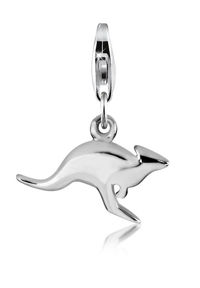 Nenalina Charm-Einhänger Anhänger Känguru Down Under 925 Silber von Nenalina