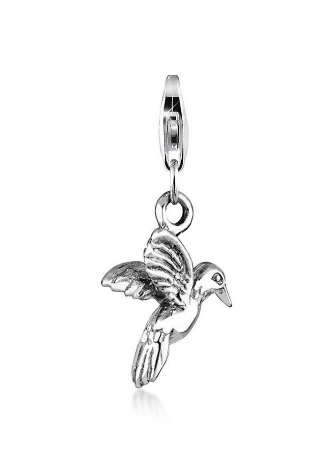 Nenalina Charm-Einhänger Anhänger Kolibri Vogel 925 Silber von Nenalina