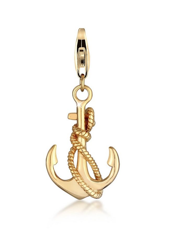 Nenalina Charm-Einhänger Anker Maritim Meer Trend Symbol 925 Silber, Anker von Nenalina