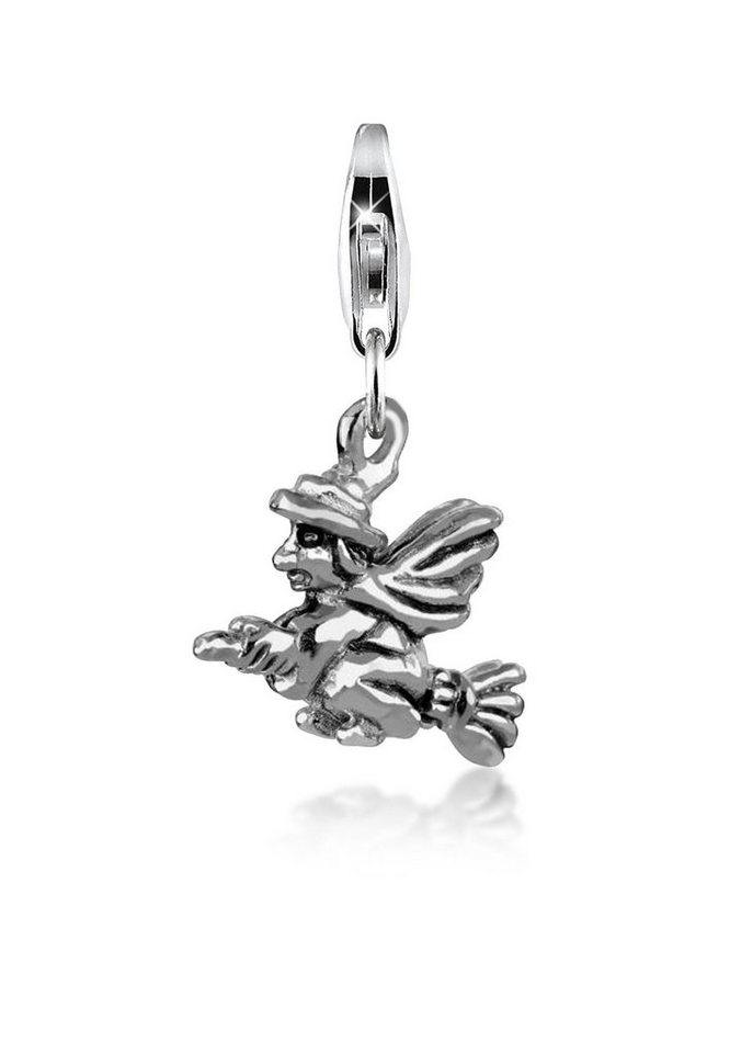 Nenalina Charm-Einhänger Hexen-Anhänger Halloween Besen oxidiert 925 Silber Nenalina Charm-Einhänger Hexen-Anhänger Halloween Besen oxidiert 925 Silber von Nenalina