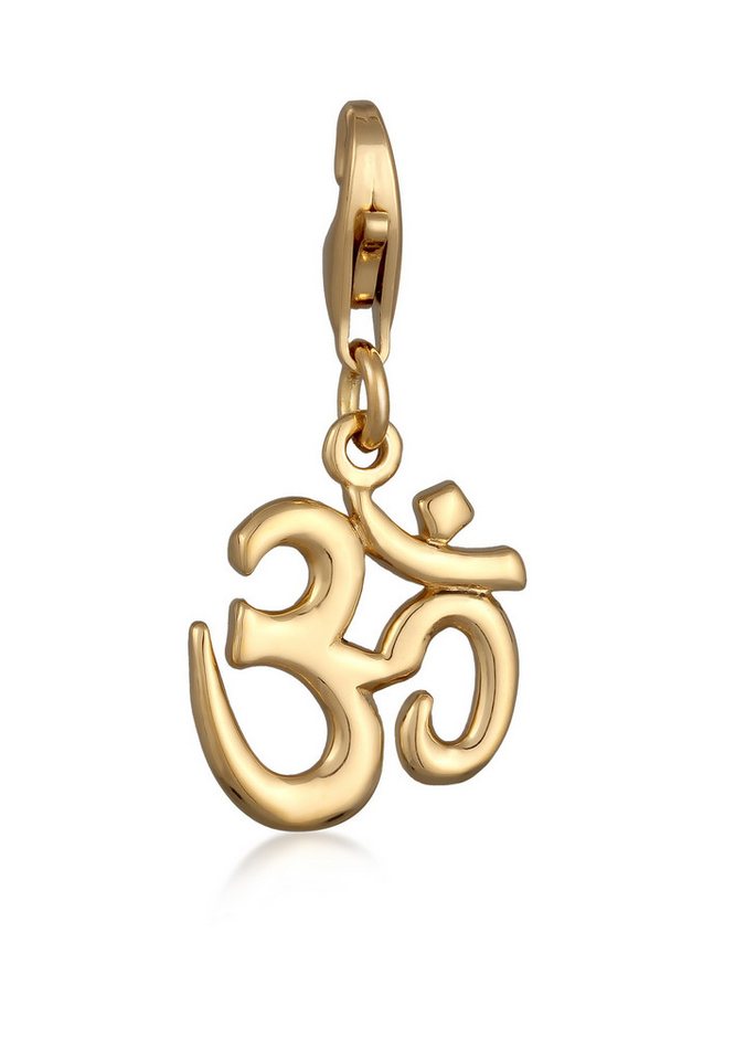 Nenalina Charm-Einhänger Om Symbol Anhänger Yoga 925 Silber, Om von Nenalina