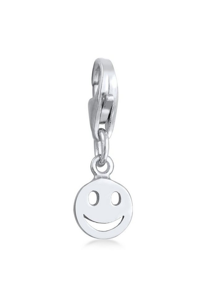 Nenalina Charm-Einhänger Smiling Anhänger 925 Silber, Smiling Face von Nenalina