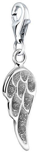 Nenalina Engels-Flügel Karabiner Charm Anhänger für Bettelarmband aus 925 Sterling Silber 714121-001 von Nenalina